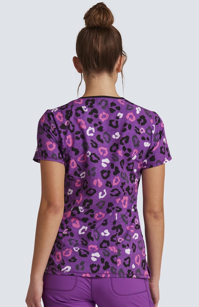 Leopard scrub cheap jacket