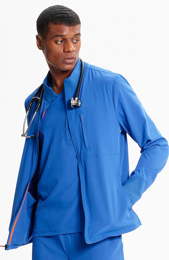 Royal blue outlet scrub jacket