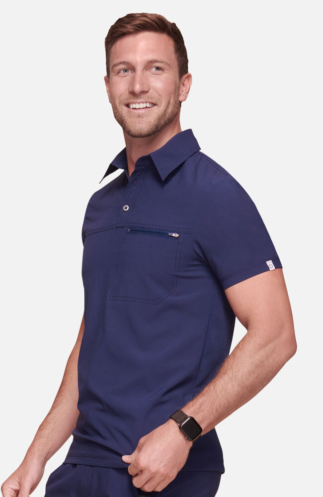 Infinity Legacy Men s Zip Polo Shirt Infinity Scrubs