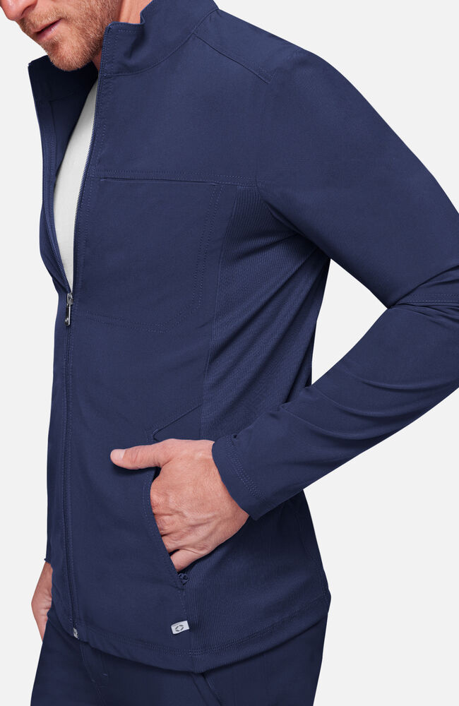 Clearance Infinity Legacy Men s Zip Front Solid Scrub Jacket