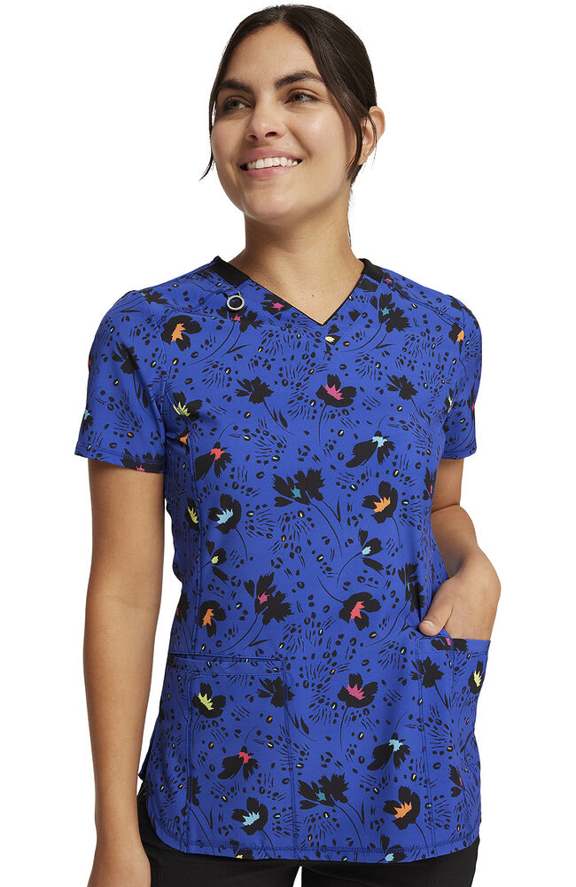 Print scrub discount tops clearance