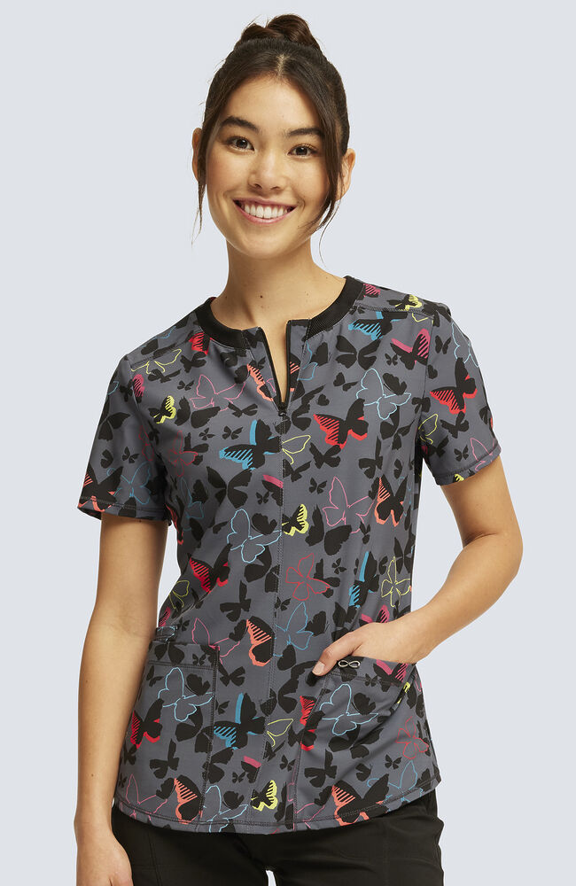 Butterfly scrub tops outlet