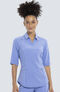 Clearance Women's Polo Collar Solid Scrub Top, , large