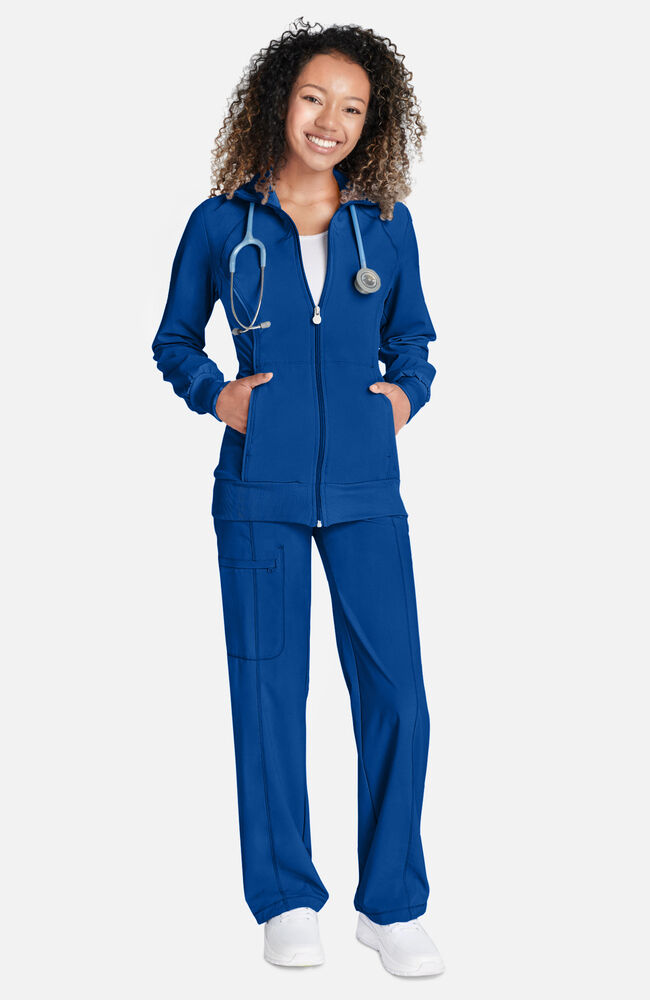 Royal blue clearance scrub jacket