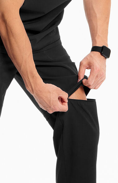 Men's Scrub Set: Zip Neck Top & Convertible Pant, , large