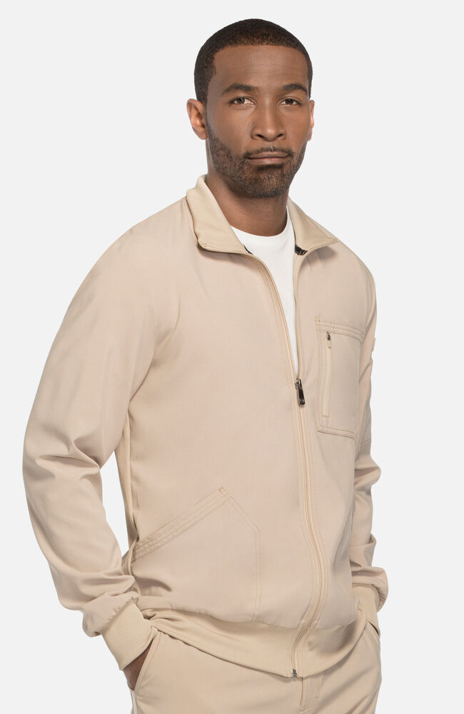 Clearance Infinity Legacy Men s Zip Front Warm Up Solid Scrub
