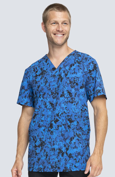 Clearance Men's Paint That Grand Print Scrub Top, , large