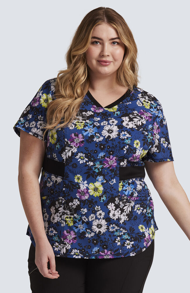 Plus size printed scrubs sale