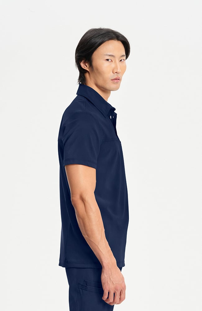Men's Zip Pocket Polo Scrub Shirt | Infinity Scrubs Men's Zip Pocket Polo Scrub Shirt | Infinity Scrubs