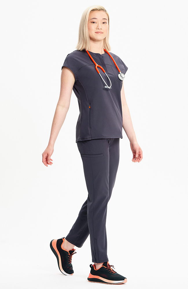 トップス inmi Women's Henley Scrub Top | Infinity Scrubs
