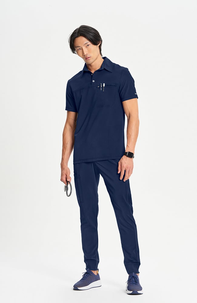 Zip up polo shirt mens clearance