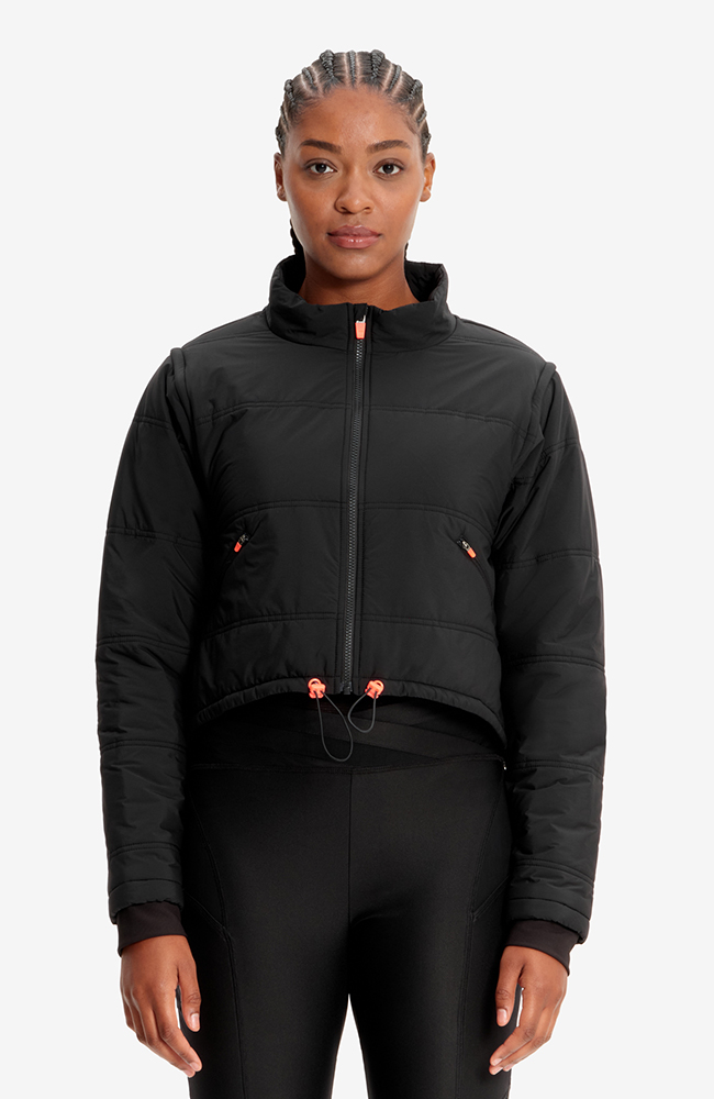 CS】2way cropped puffer jacket (black) | OUR BRAND