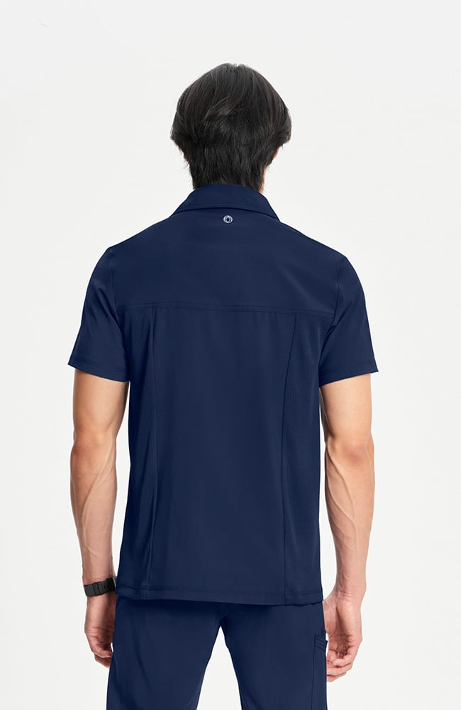 Men's Zip Pocket Polo Scrub Shirt | Infinity Scrubs Men's Zip Pocket Polo Scrub Shirt | Infinity Scrubs